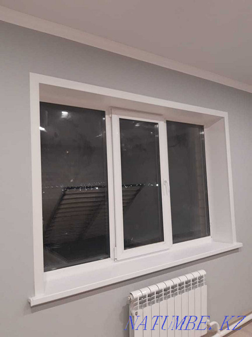 Plastic slopes on windows and doors. Ust-Kamenogorsk - photo 1