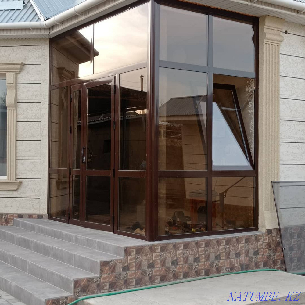 30000 тг Пластиковые окна и двери евробалконы, витражи Тараз - изображение 1