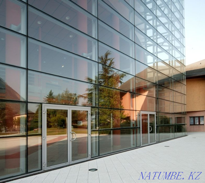 Витражи,двери,перегородки,окна из алюминия (Alutech, Alneo, Татпроф) Атырау - изображение 6