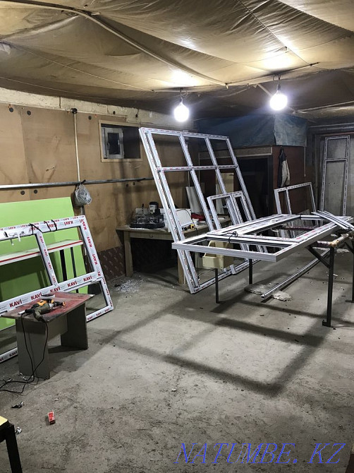 Plastic partitions doors windows balconies Astana - photo 1