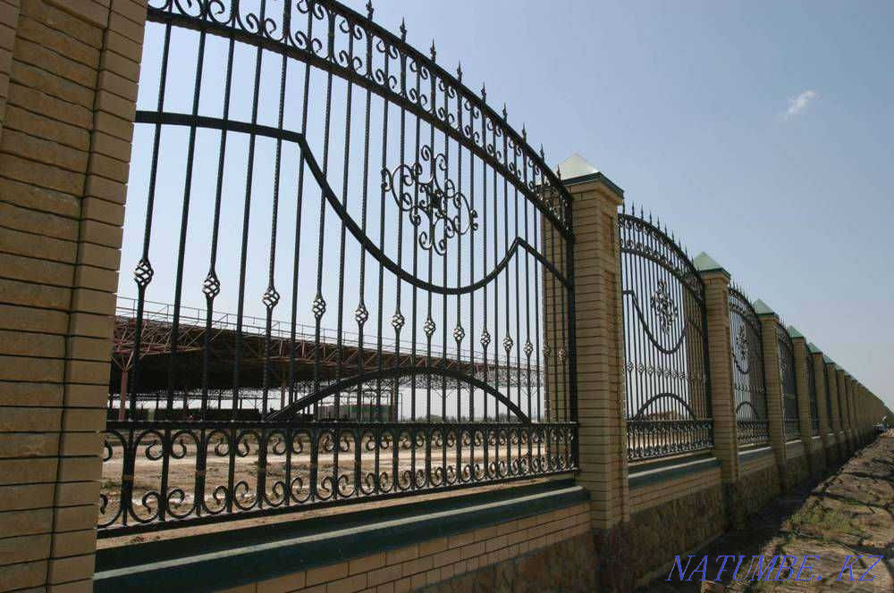 Антресольный этаж, перила, ворота, козырьки, навесы Астана - изображение 6