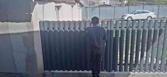 Делаем забор откатной ворота ограждение навесы  Алматы