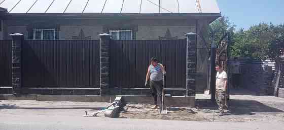 Делаем забор откатной ворота ограждение навесы Almaty