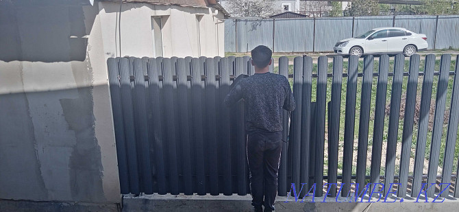 We make a fence sliding gate fencing awnings Almaty - photo 5