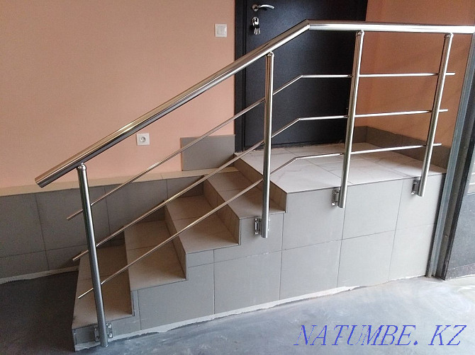 Stainless steel railing Almaty - photo 2