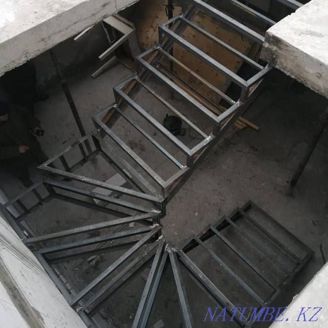 Professional production of metal frames for stairs Almaty - photo 1