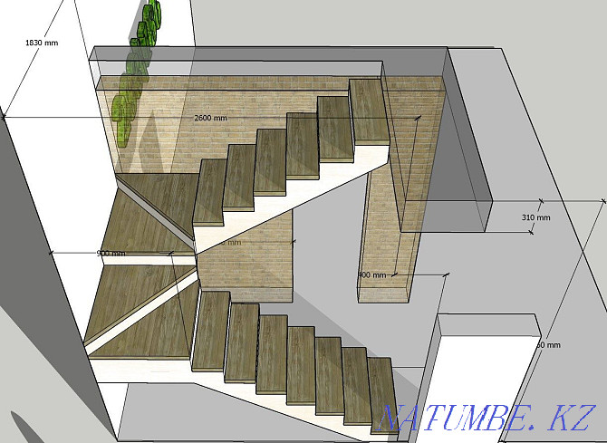 Professional production of metal frames for stairs Almaty - photo 8