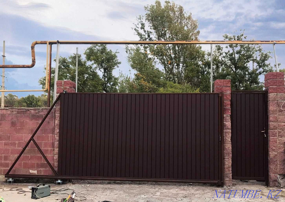 Откатные ворота под ключ, 4 рабочих дня, от 490 тысяч Алматы - изображение 1