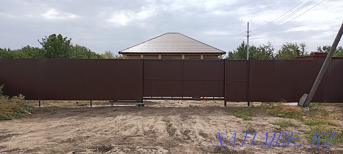 Installation of a fence, gates, canopy, tapestries, beads Oral - photo 6