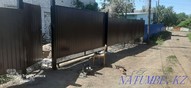 Installation of a fence, gates, canopy, tapestries, beads Oral - photo 1