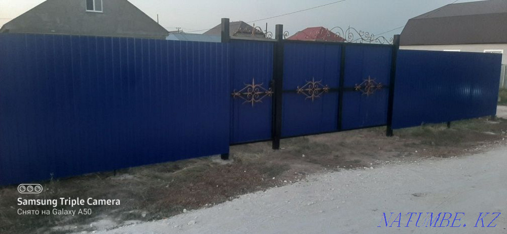 Установка забора,вароты,навес, тапчан,бисетки Уральск - изображение 5