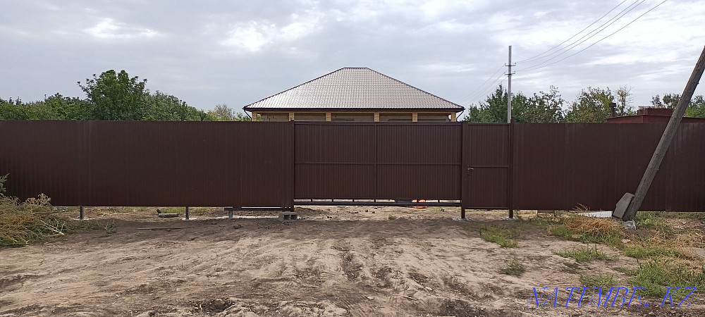 Установка забора,вароты,навес, тапчан,бисетки Уральск - изображение 6