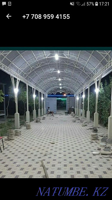 Мы делаем всех видов сварочных работ фермы навесы магазин варот двери Туркестан - изображение 3