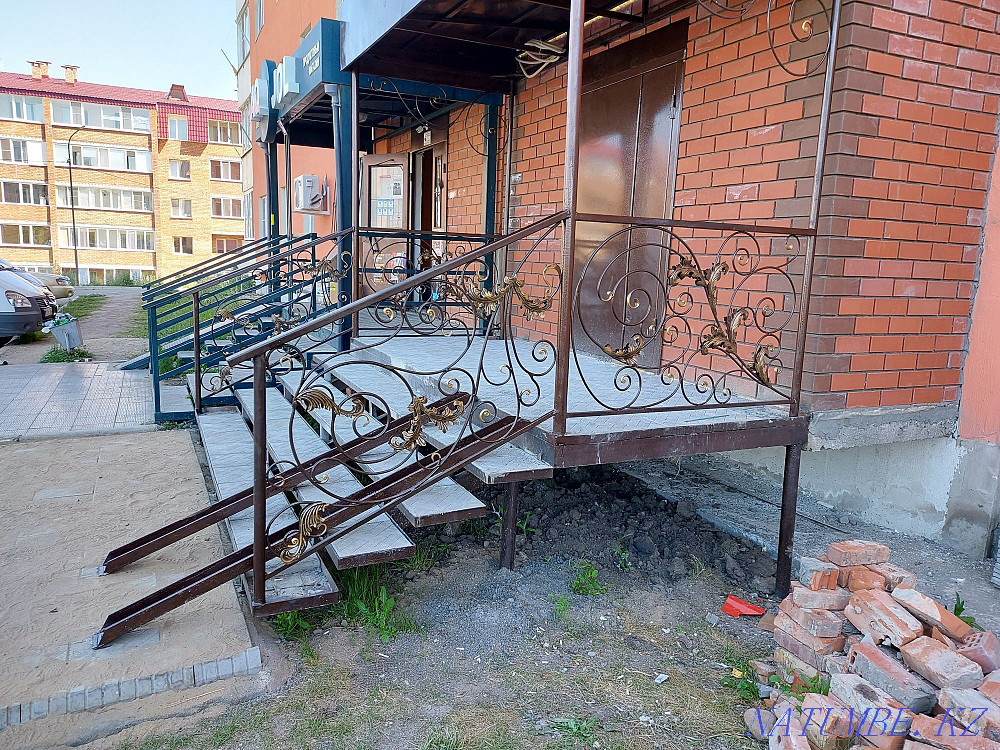 Production of entrance groups, gratings, railings, gates, visors, etc. Ust-Kamenogorsk - photo 2