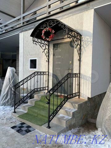 Production of entrance groups, gratings, railings, gates, visors, etc. Ust-Kamenogorsk - photo 4