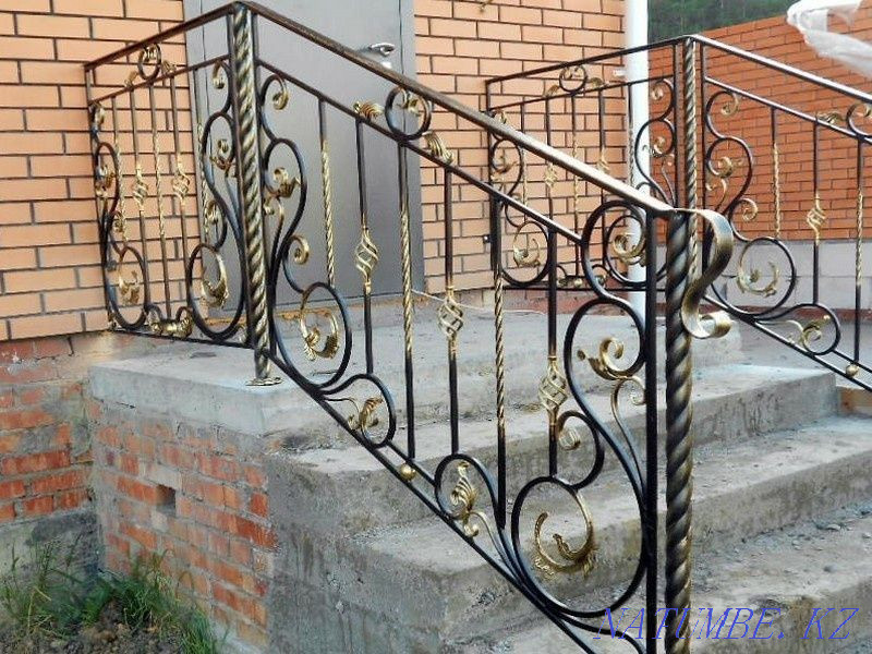 Production of entrance groups, gratings, railings, gates, visors, etc. Ust-Kamenogorsk - photo 7