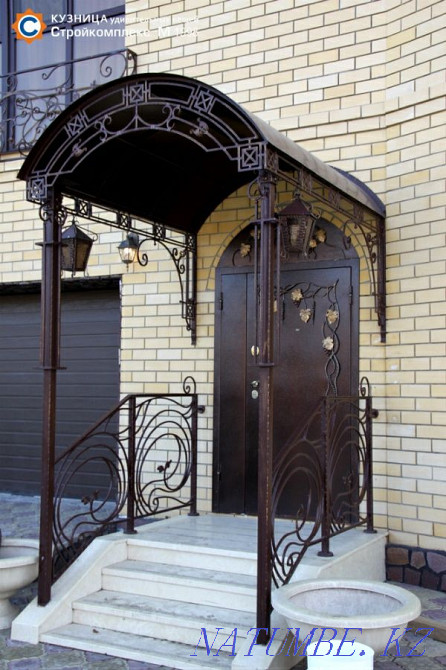 Production of entrance groups, gratings, railings, gates, visors, etc. Ust-Kamenogorsk - photo 6