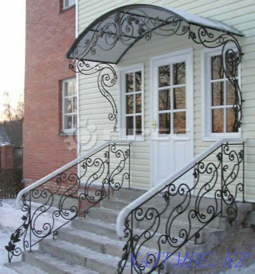 Production of entrance groups, gratings, railings, gates, visors, etc. Ust-Kamenogorsk - photo 5