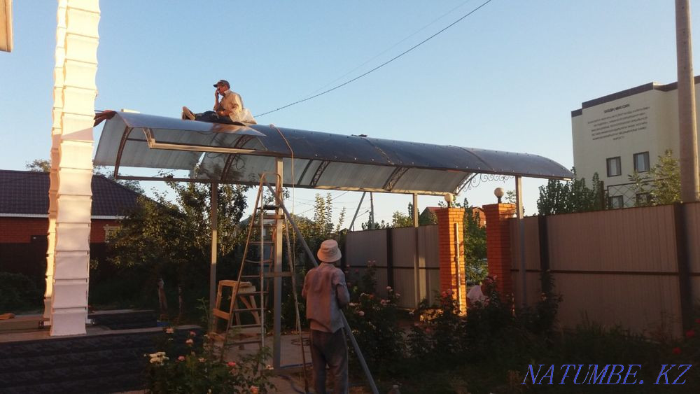 Ворота и навесы, козырки, решетки любой сложности Атырау - изображение 7