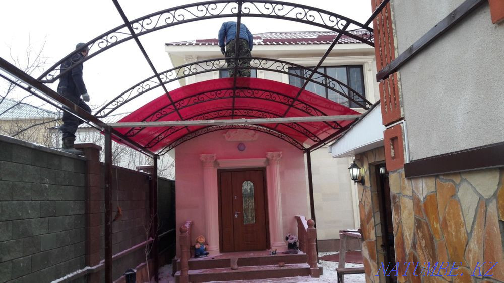 Ворота и навесы, козырки, решетки любой сложности Атырау - изображение 8
