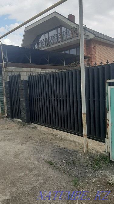 Ворота консольные и распашные. Акция! Талгар - изображение 1