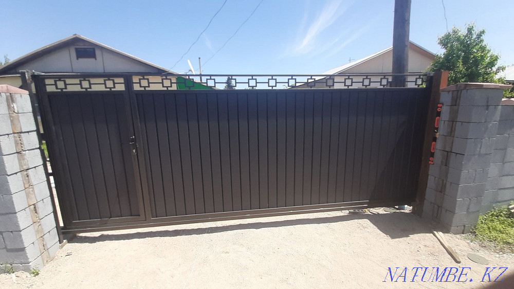Ворота консольные и распашные. Акция! Талгар - изображение 7