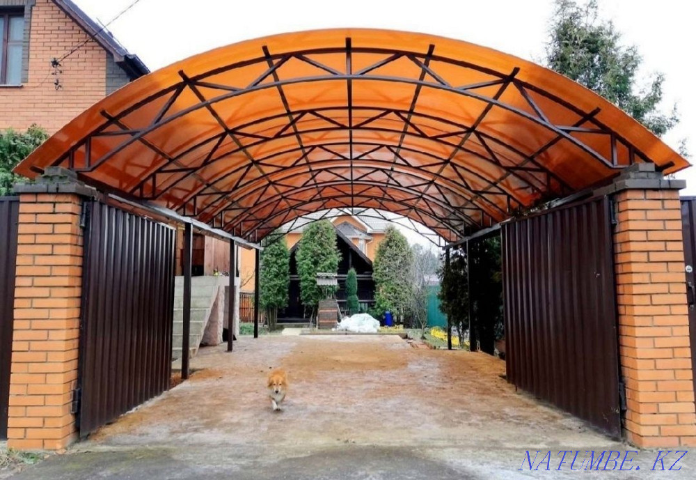 Навес. Ворота. Новес. Перила. Калитка. Тапчан. Забор. Решетка Каскелен - изображение 6