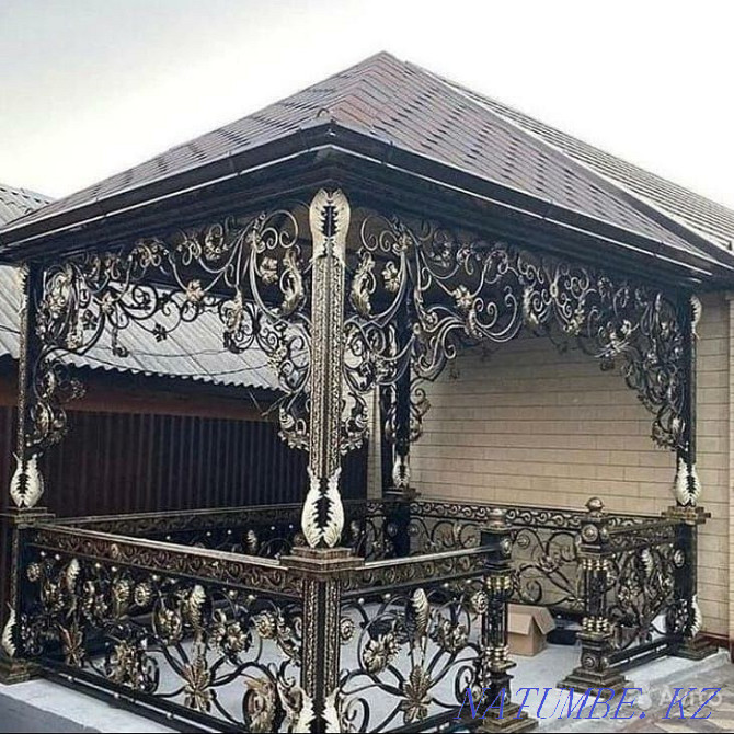 Varota. Gates. Canopy. Shatyr. Kolitka. Fence. Railing. Almaty - photo 2