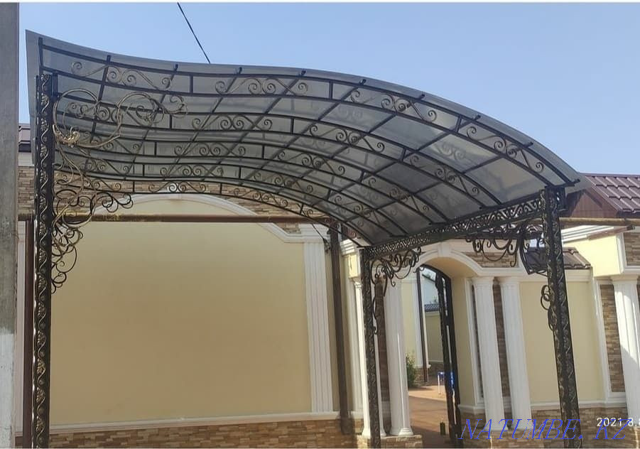 Варота. Ворота. Навес. Шатыр. Колитка. Забор. Перила. Алматы - изображение 4