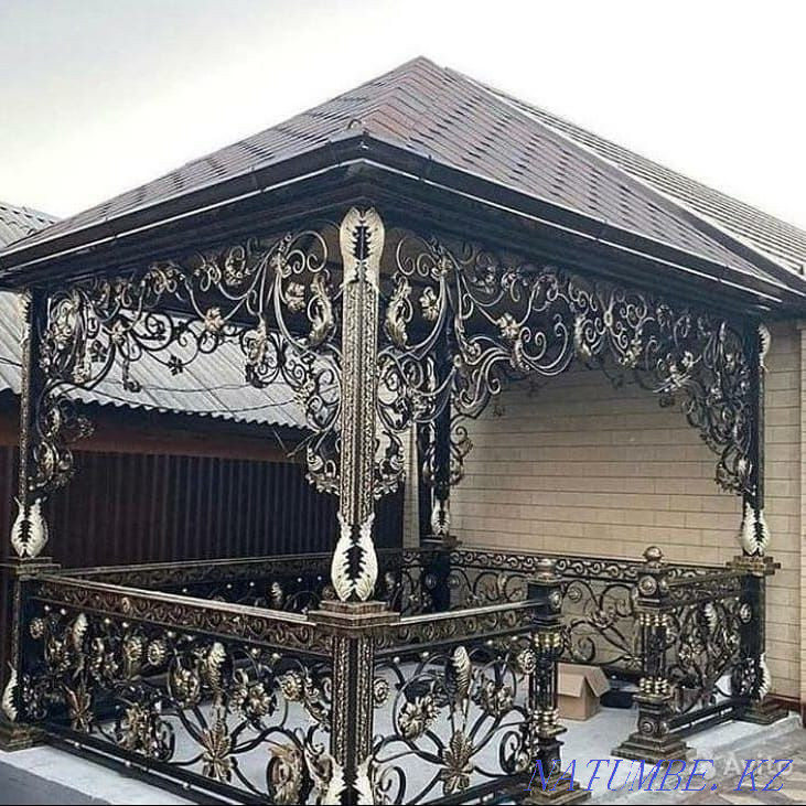 Варота. Ворота. Навес. Шатыр. Колитка. Забор. Перила. Алматы - изображение 2