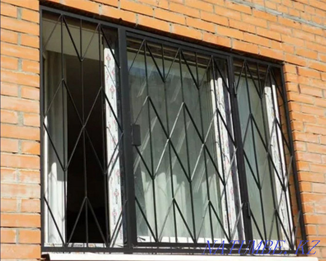 Lattices on windows, protection against falling out of children, railings, awnings, barbecue grills Oral - photo 1
