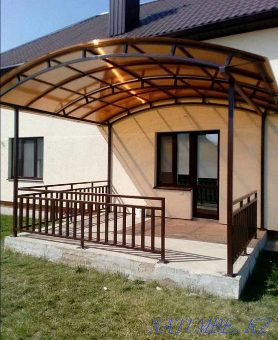 Ворота. Навес. Новес. Перила. Варота. Дарбаза. Тапчан. Перила. Рещетка Алматы - изображение 2