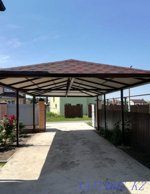 Ворота. Навес. Новес. Перила. Варота. Дарбаза. Тапчан. Перила. Рещетка Алматы - изображение 4