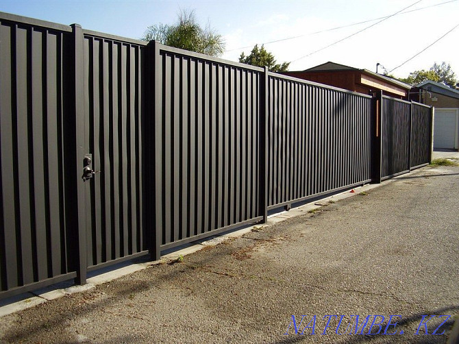 Fence. Gates. Gate. Covered yard. Karagandy - photo 1