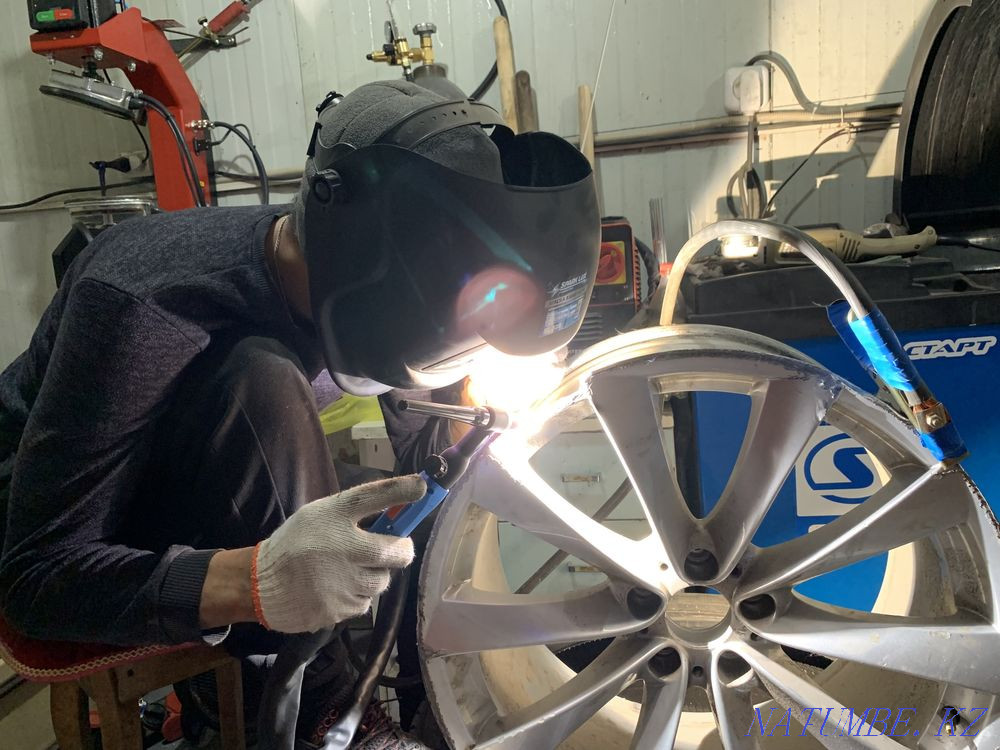 Шиномонтаж, Аргонная сварка, Вулканизация, Прокат дисков, Боковой поре Астана - изображение 1