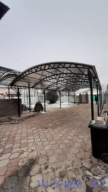Красивые навесы и козырьки Талгар - изображение 7