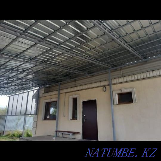 Красивые навесы и козырьки Талгар - изображение 5