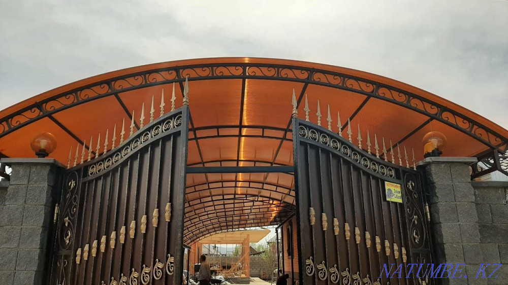 Красивые навесы и козырьки Талгар - изображение 2