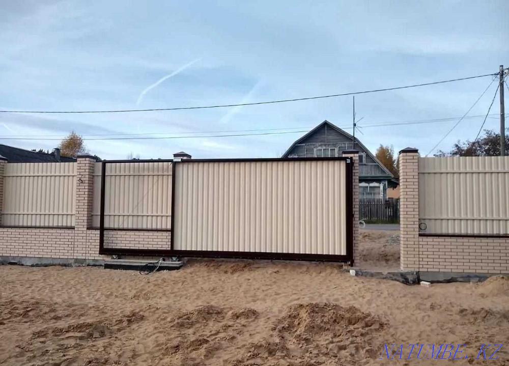 Кованые ворота ,Калитки, Заборы, Навесы Замер+Доставка+Установка Актобе - изображение 1