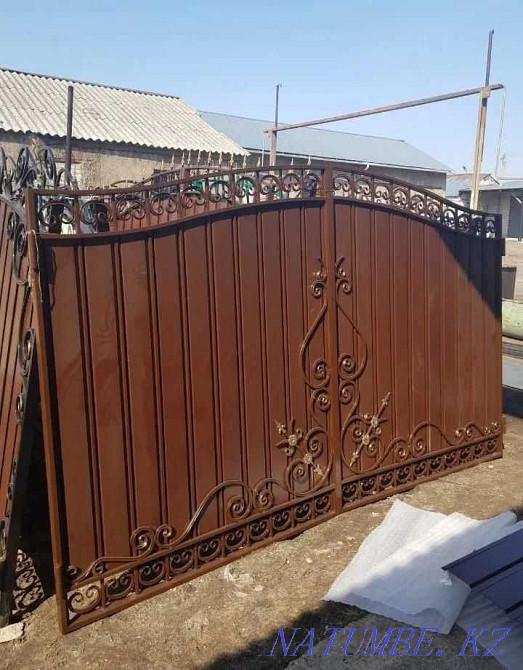 Кованые ворота ,Калитки, Заборы, Навесы Замер+Доставка+Установка Актобе - изображение 3