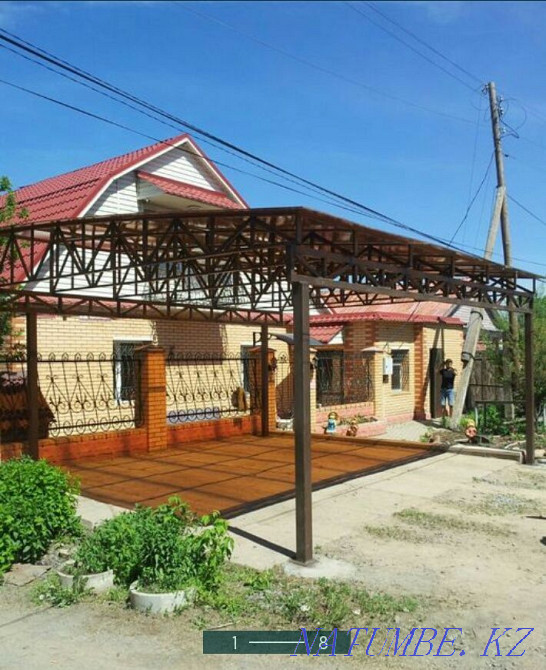 Металлоконструкции.Заборы,Навесы,Беседки,ЛОФТ,Сварщик. Караганда - изображение 1