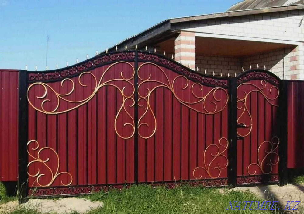 Тапсырыс бойынша шатыр, қақпа, дәнекерлеу, дарбаза, соғу, беседка, рельс  Ақтөбе  - изображение 3