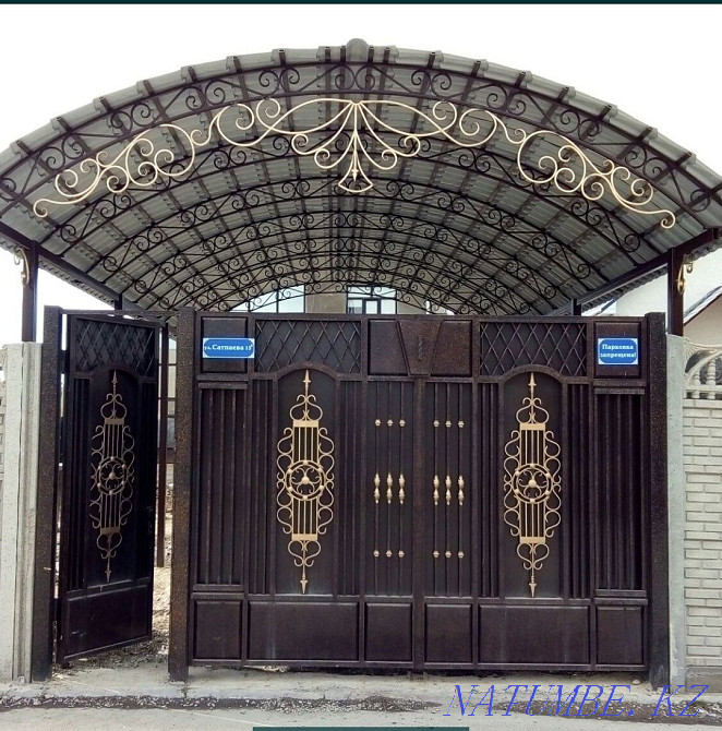 Навесы , автонавесы , козырек , козырки , перилы , вороты , поликорбон Атырау - изображение 3