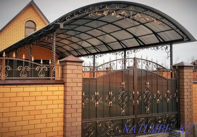 GATE Production - KASPI Installment - Welding Works. Canopy Arch. Shymkent - photo 1