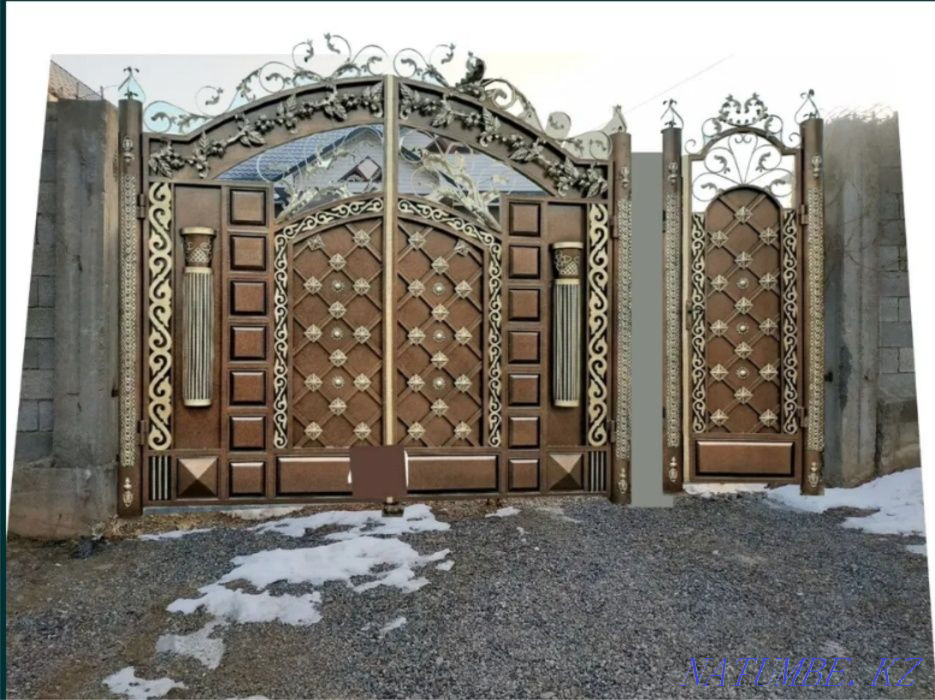 ВОРОТА Изготовление - KASPI Рассрочка - Сварочные Работы. Навес Арка. Шымкент - изображение 3