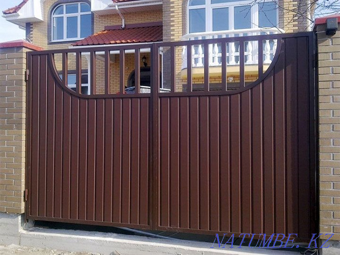 Gates. Fence. Gate. Covered yard. Karagandy - photo 2