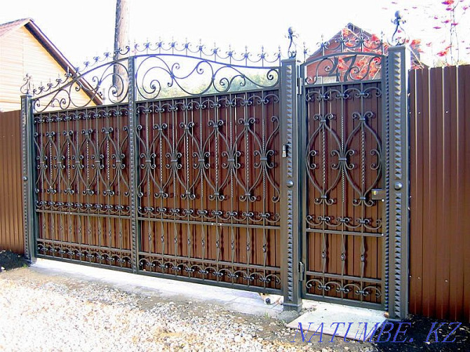 Gates. Fence. Gate. Covered yard. Karagandy - photo 5