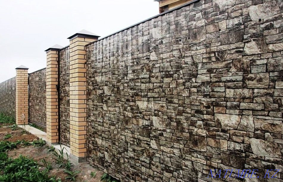 Gates. Fence. Gate. Covered yard. Karagandy - photo 7