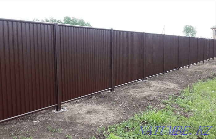 Gates. Fence. Gate. Covered yard. Karagandy - photo 4