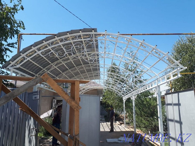 Canopy!! Carport!! Welder measured for free!! Gates with automatic Almaty - photo 4